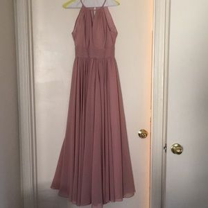 Azazie Bonnie bridesmaid dress dusty rose